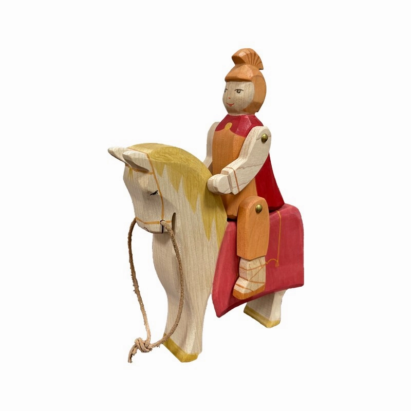 Montessori Wooden Horse and Knight Figures for Open-Ended Play