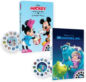 Moonlite Storytime 2 Storybook Reels Set, Mickey and Friends A Perfect Picnic and Monsters Inc, Digital Stories Toddler Early Learning Gifts for Kids Ages 12 Months and Up - Projector Sold Separately
