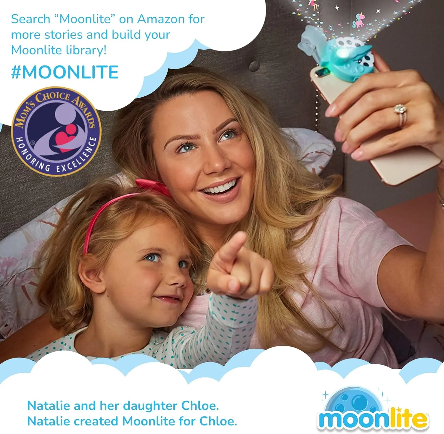 Moonlite Storytime Storybook Reels, 2 Story Set, Cars and Diggersaurs, Digital Stories for Projector, Toddler Early Learning Gifts for Kids Ages 1 Year and Up - Projector Sold Separately