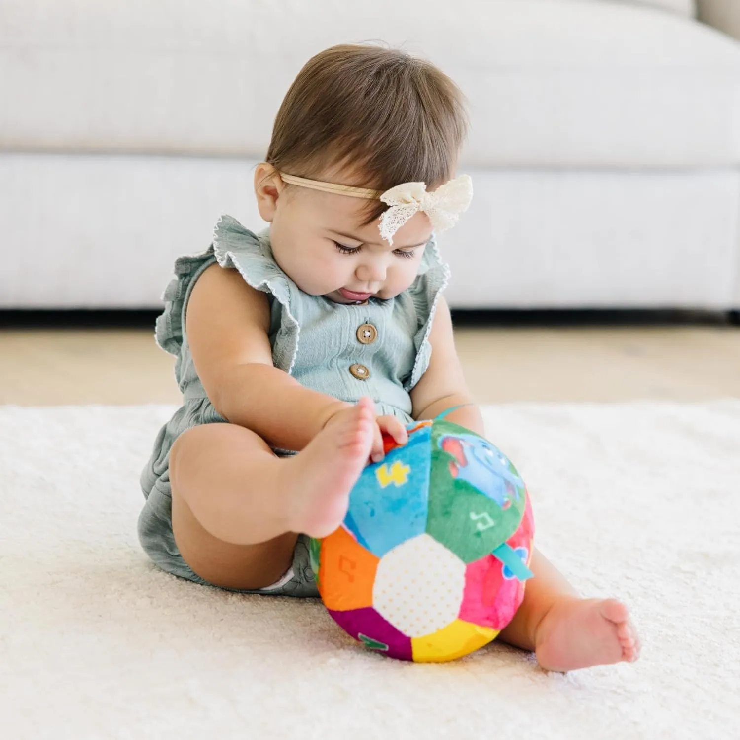 Move2Play, Hilariously Interactive Baby Ball with Music & Sound Effects | 1st Birthday Gift | Toddler Toy for Boys & Girls | Indoor/Outdoor