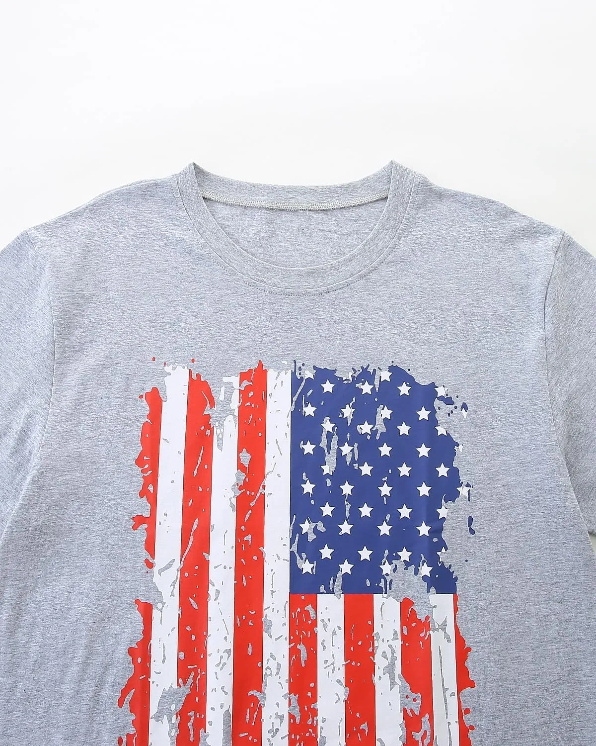 Mrocioa USA Flag 4th July American Red White Blue Star Stripes Patriotic T-Shirt Size M L XL XXL 3XL