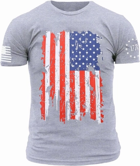 Mrocioa USA Flag 4th July American Red White Blue Star Stripes Patriotic T-Shirt Size M L XL XXL 3XL