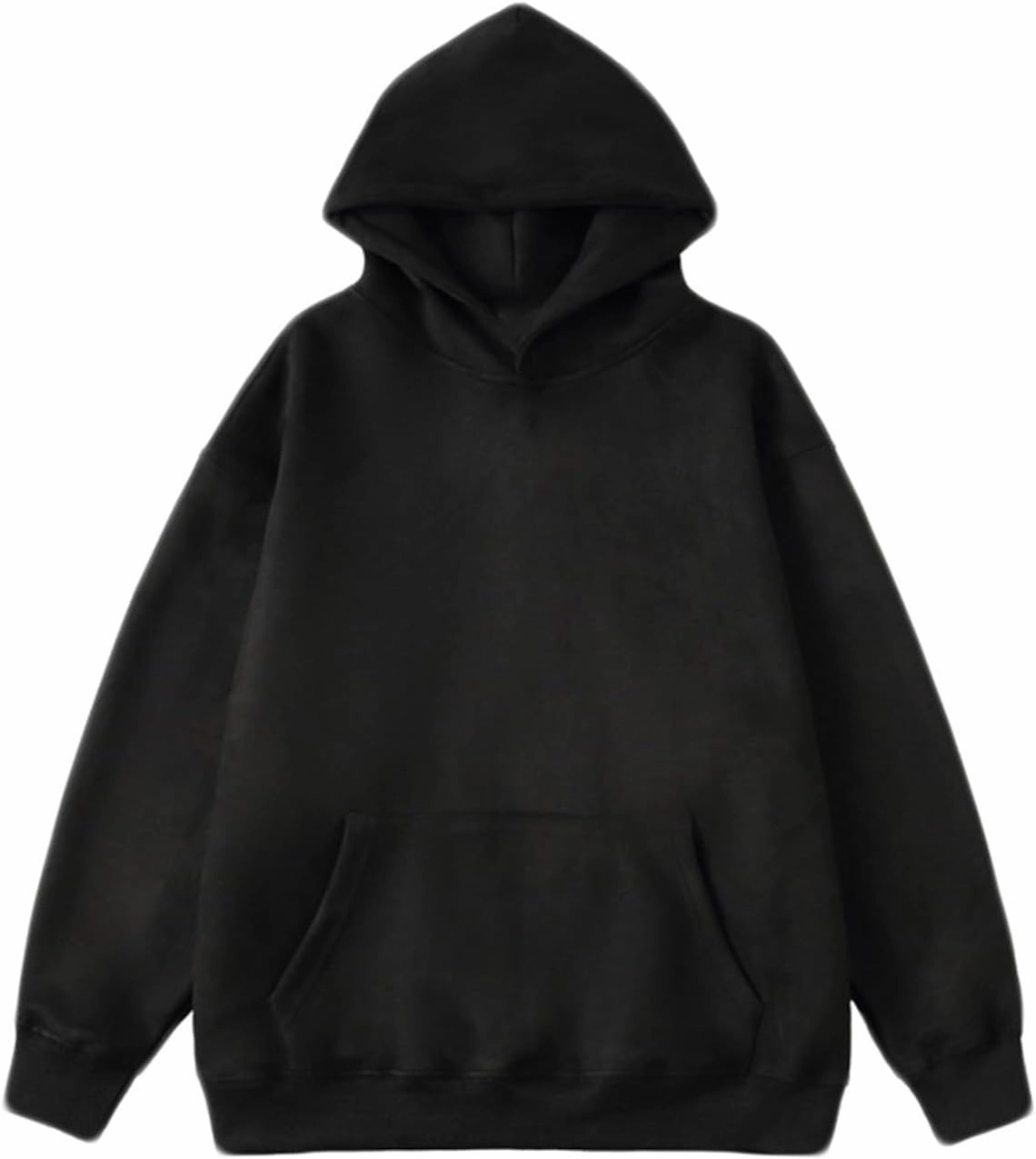 Muscularfit Cotton Long Sleeve Lightweight Hooded Sweatshirts for Men 2023 Fall Fashion Solid Pullover Hoodies Workout Hoodie