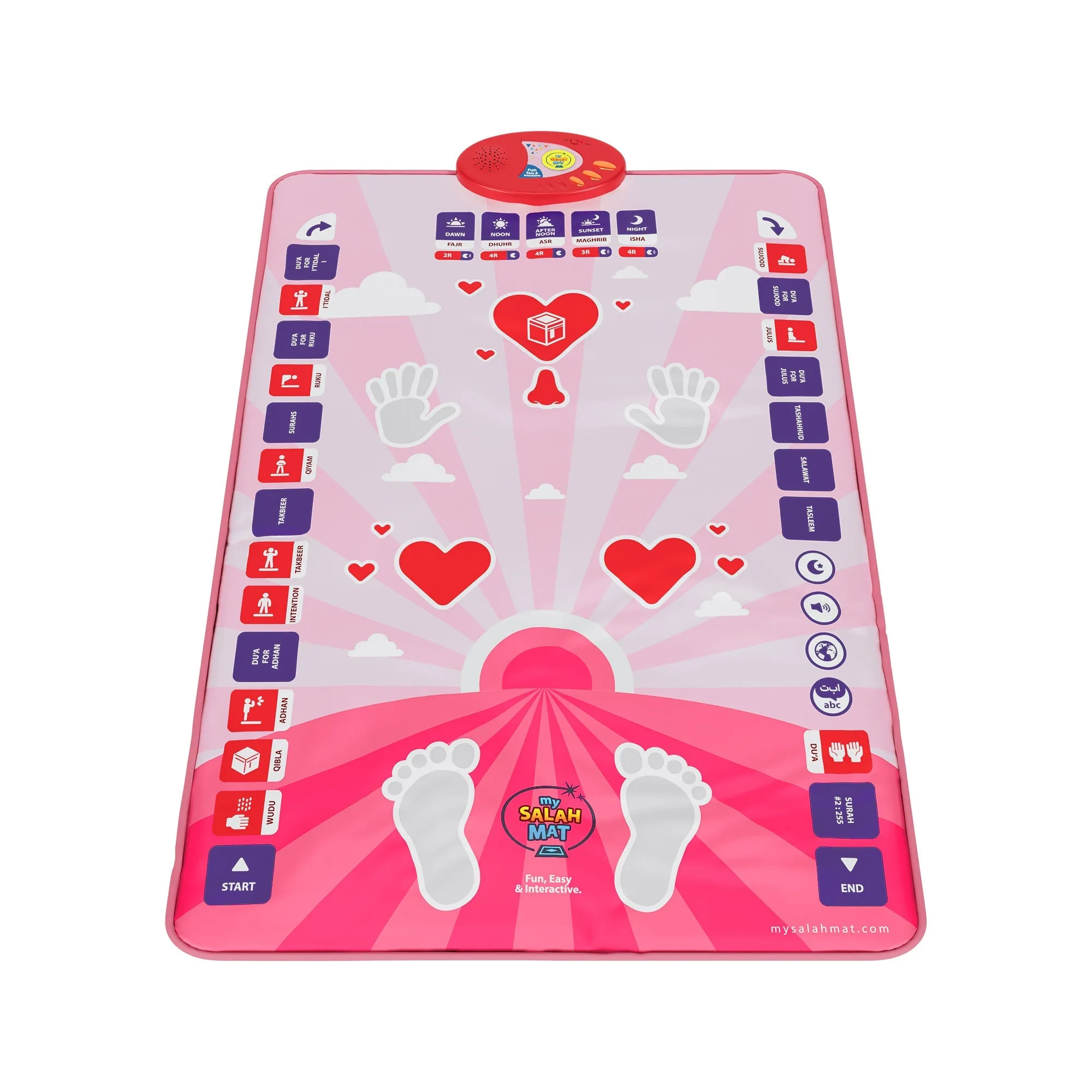 My Salah Mat - Smart Interactive Kids Prayer Mat - Pink