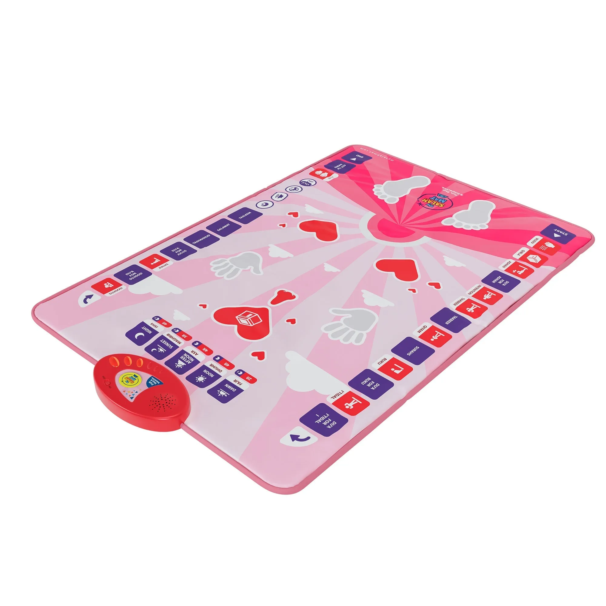 My Salah Mat - Smart Interactive Kids Prayer Mat - Pink