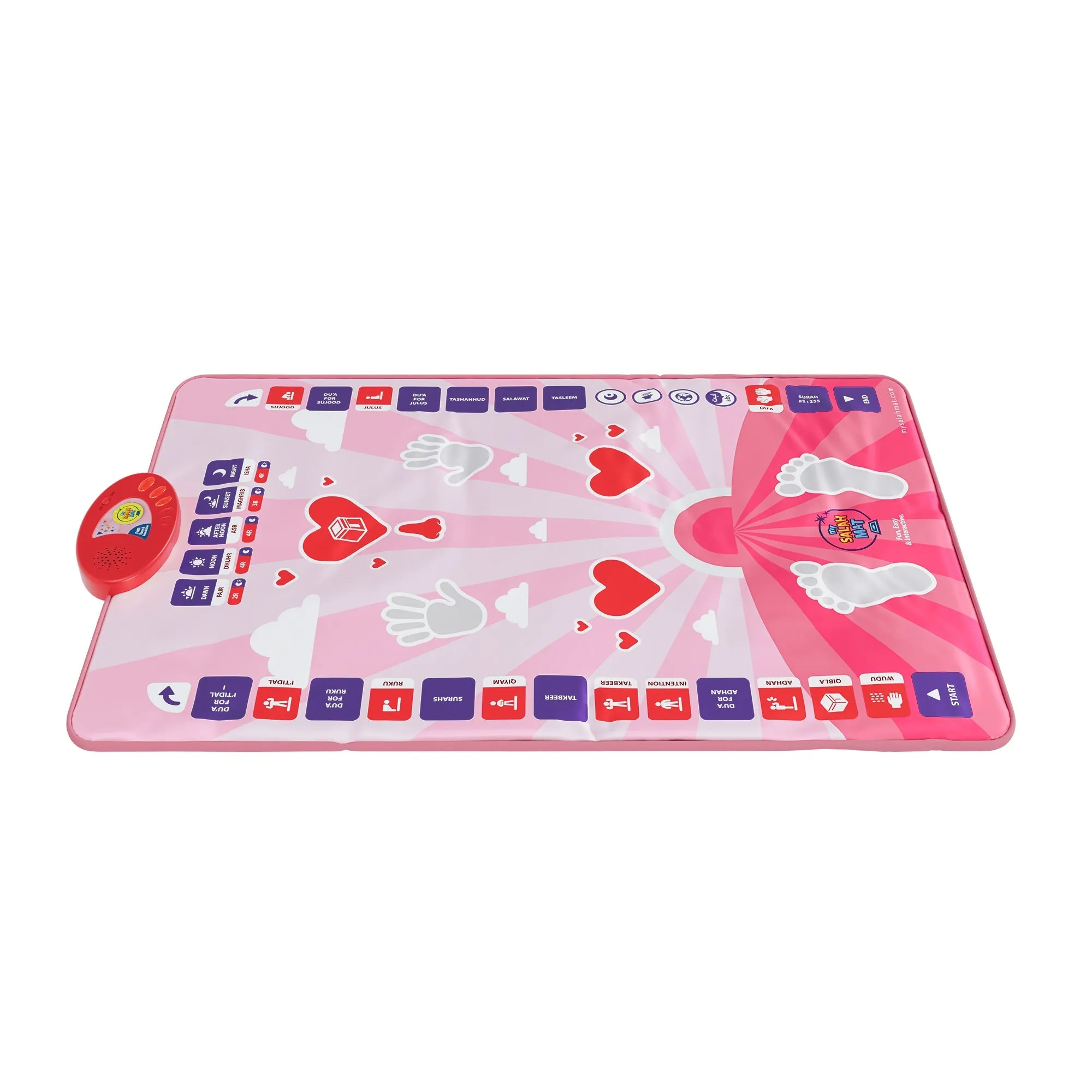 My Salah Mat - Smart Interactive Kids Prayer Mat - Pink