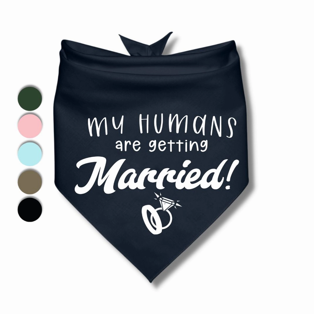 My Humans Are Getting Married Rings Bandana