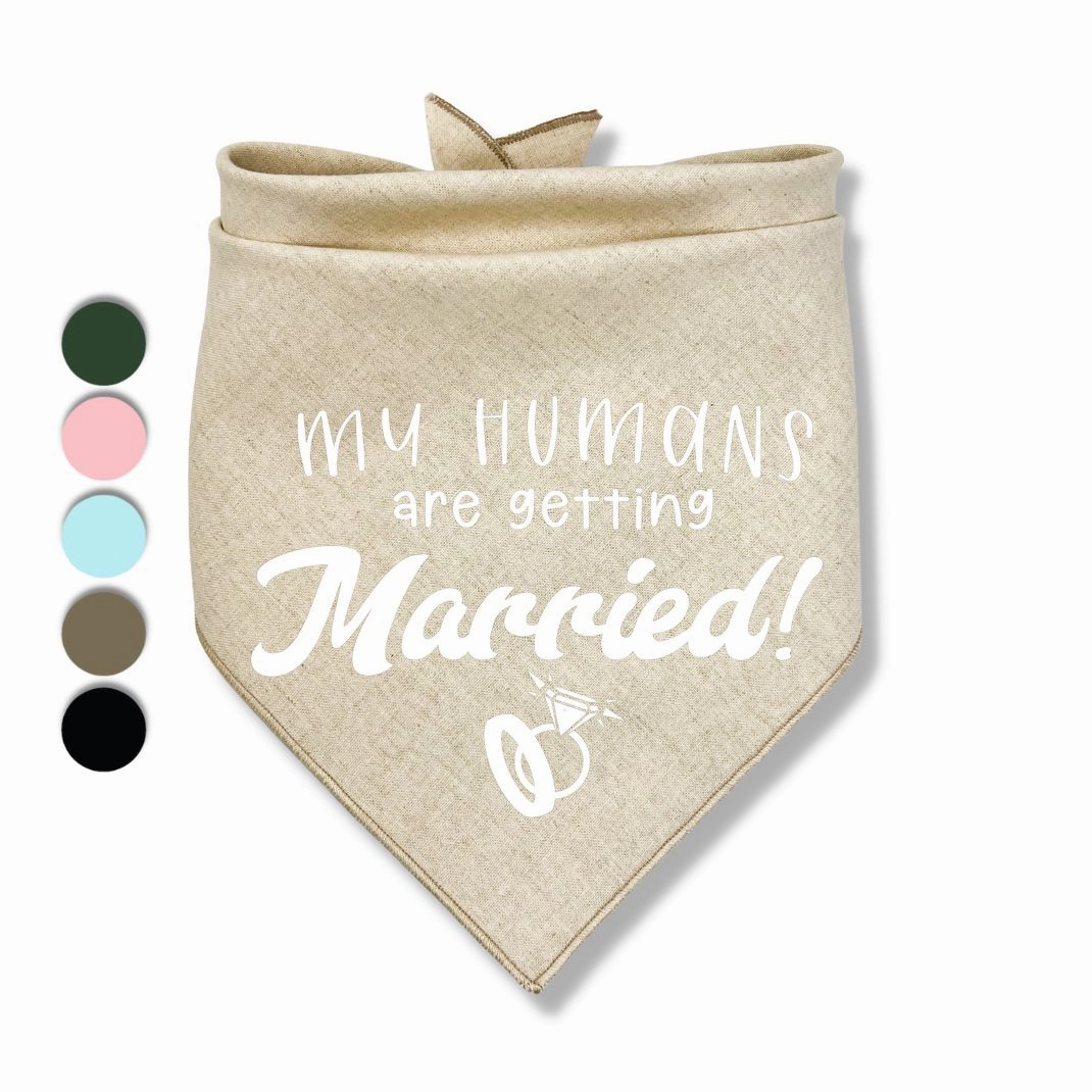 My Humans Are Getting Married Rings Bandana