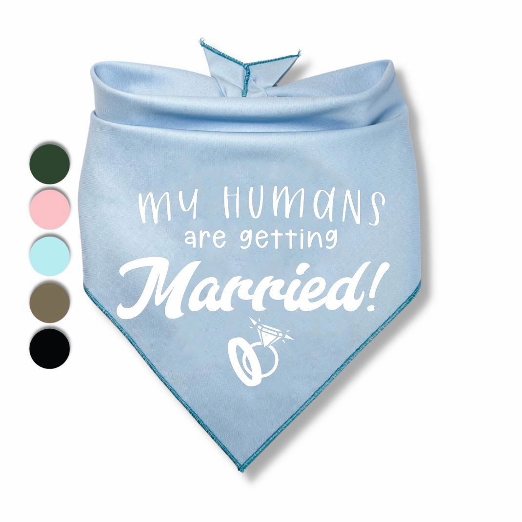 My Humans Are Getting Married Rings Bandana