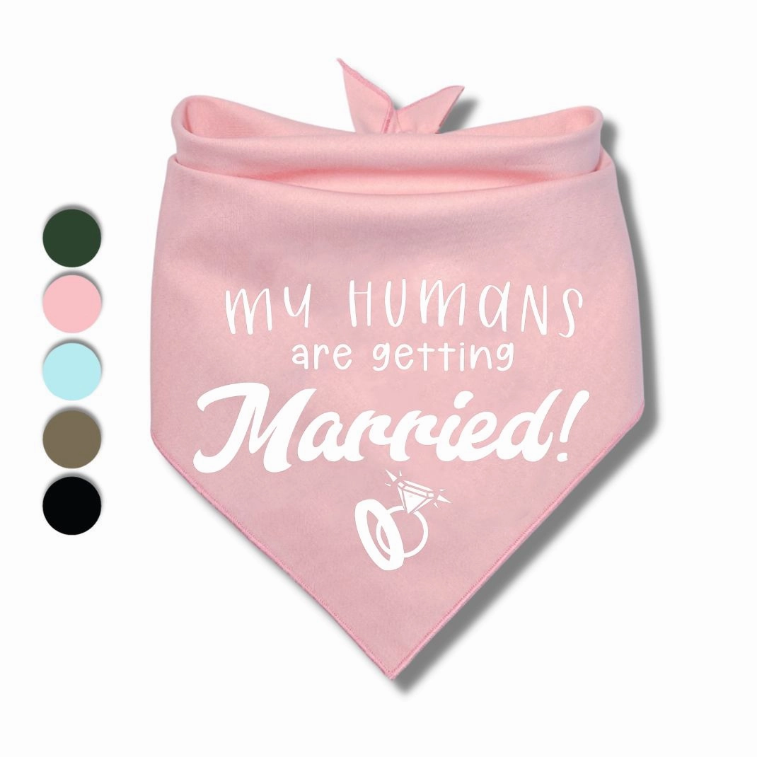 My Humans Are Getting Married Rings Bandana