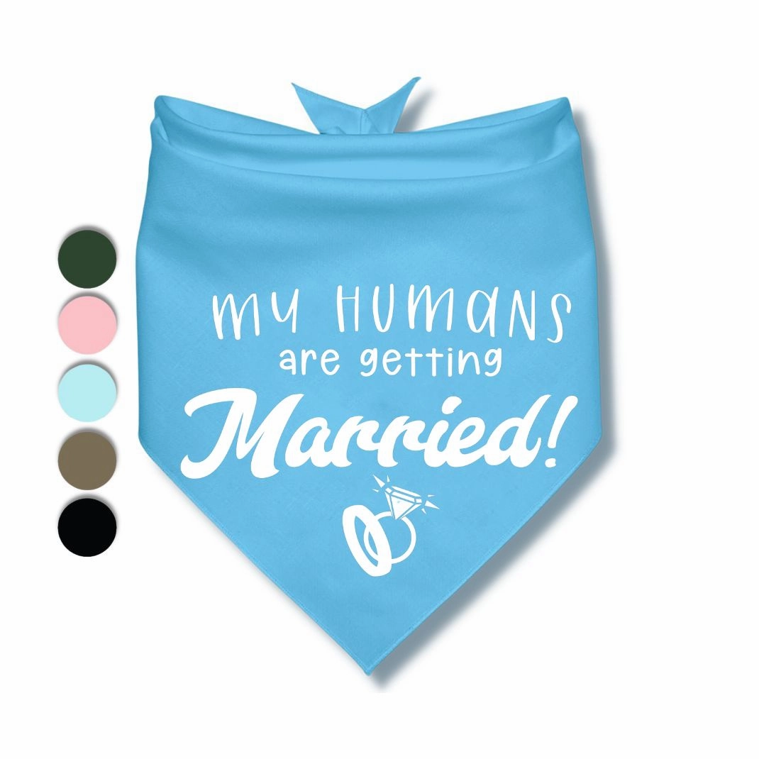 My Humans Are Getting Married Rings Bandana