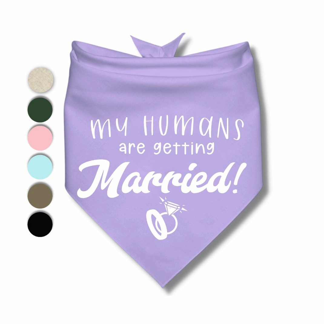 My Humans Are Getting Married Rings Bandana