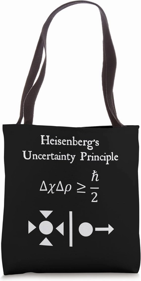 Nerdy Vintage Heisenberg's Uncertainty Physics Teacher Tote Bag