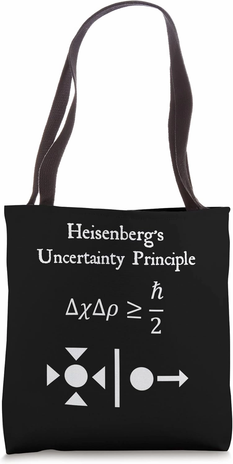 Nerdy Vintage Heisenberg's Uncertainty Physics Teacher Tote Bag