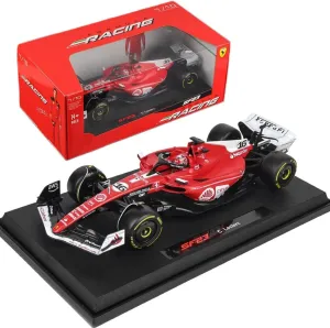 New 2024 1/18 LVF1 SF23#16 Leclerc Racing Car Formula 1 for Las Vegas SF23#16 Alloy Car Adult Die Cast Collection Vehicle