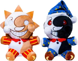 New Sundrop and Moondrop Plush Toy 2PCS, Security Breach Plushies, Clown Figure Cartoon Plush Birthday for Children and Fans
