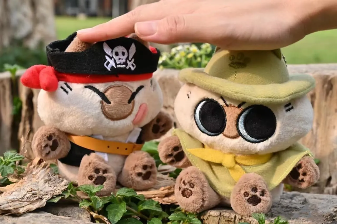Nobeko Azukican Cat Island Exploration Series Blind Box Figures 4PCs Random Art Cute Plush Collectibles Birthday Gift