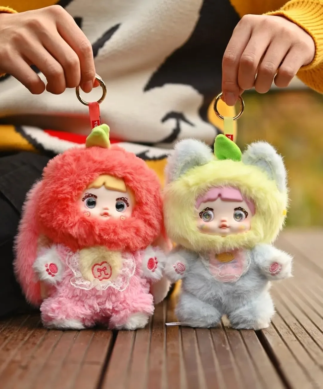 Nommi Interesting Fruits Series Plush Blind Box Figures 1PC Adorable Collectible Pendant for Bags & Keys, Modern Home Decoration
