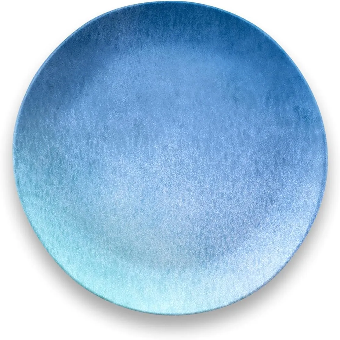 Oceanic Ombre Salad Plates, 8.5", Blue Ombre, Pure Melamine, Indoor/Outdoor, Set of 6