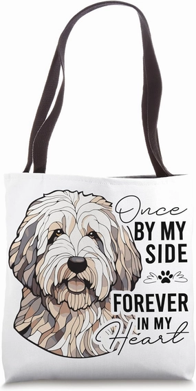 Old English Sheepdog Memorial for Loss of Dog Pet Sympathy Tote Bag