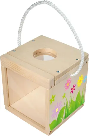 Outdoor Insect Observation Box for Assembling and Painting, Includes Paint and Brush, 12 x 12 x 12 cm, Made of Basswood, from 6 Years