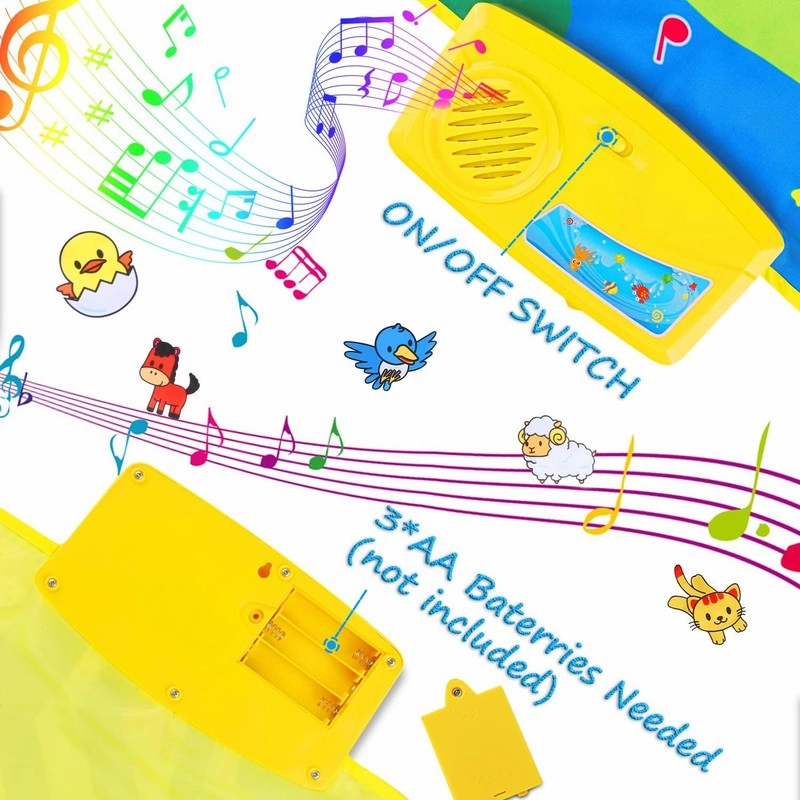 Pack of 1 - Piano Multi-Functional Musical Dancing Sound Play Gym Mat (8 Months-2 Years)