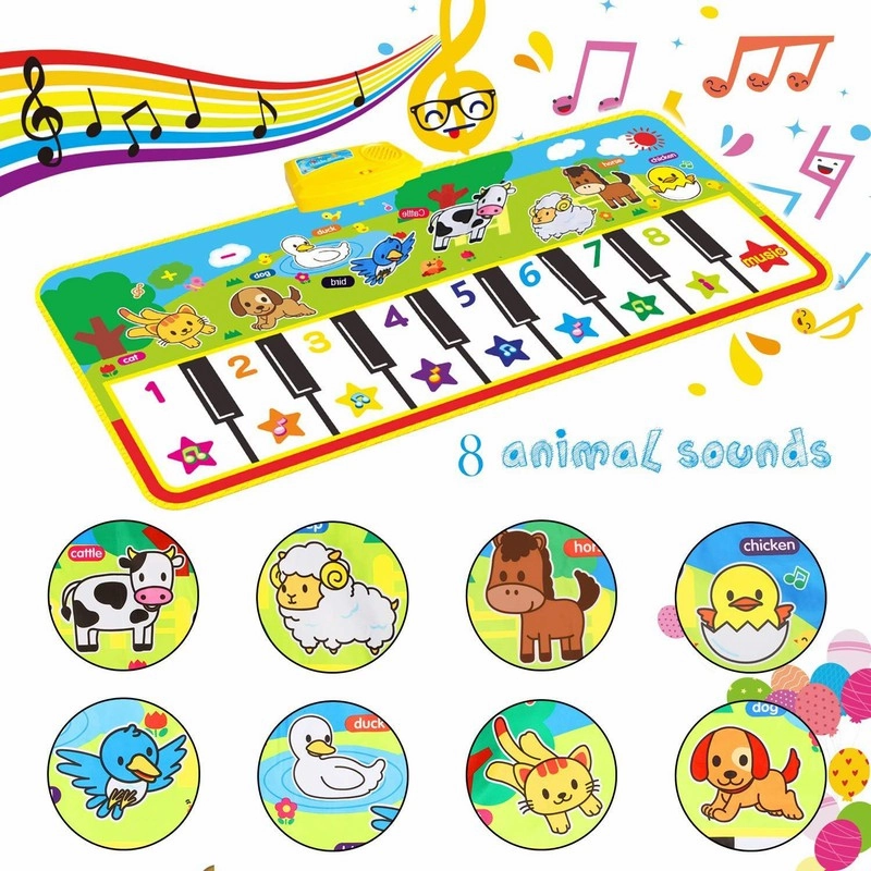 Pack of 1 - Piano Multi-Functional Musical Dancing Sound Play Gym Mat (8 Months-2 Years)