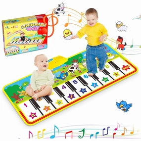 Pack of 1 - Piano Multi-Functional Musical Dancing Sound Play Gym Mat (8 Months-2 Years)