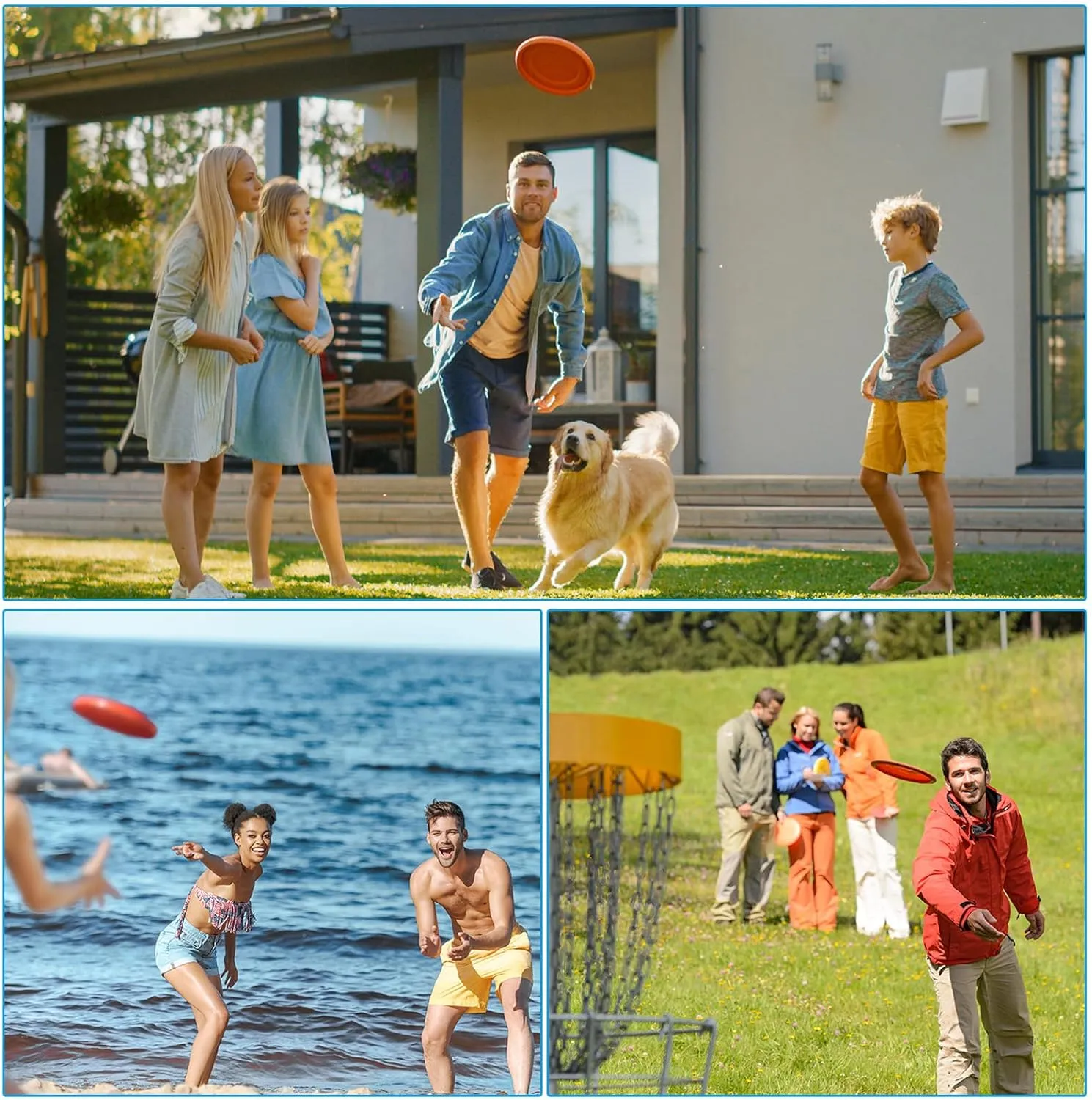 PATIKIL Flying Disc, Sport Training Disk for Backyard Lawn Beach Outdoor Park