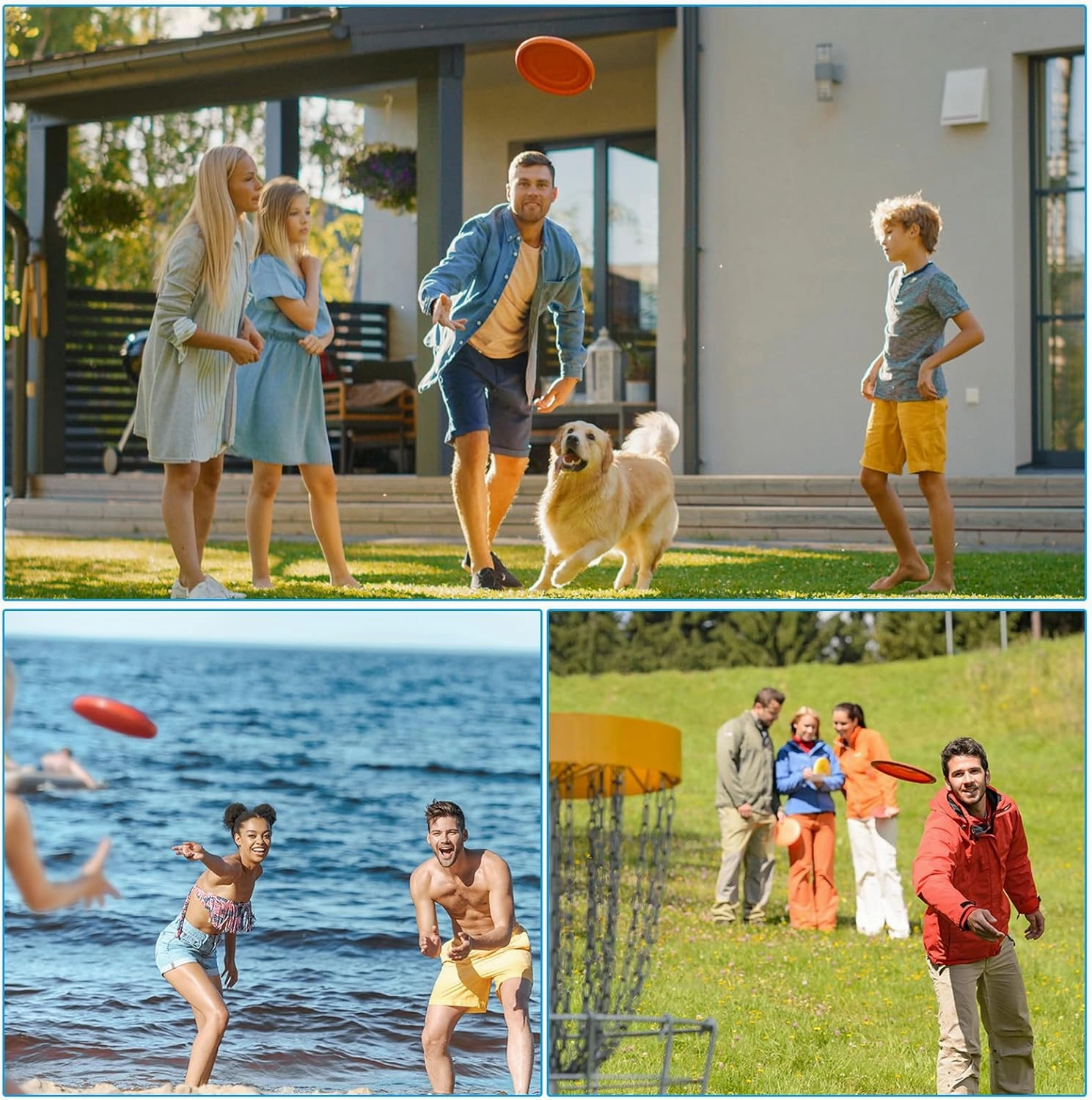 PATIKIL Flying Disc, Sport Training Disk for Backyard Lawn Beach Park
