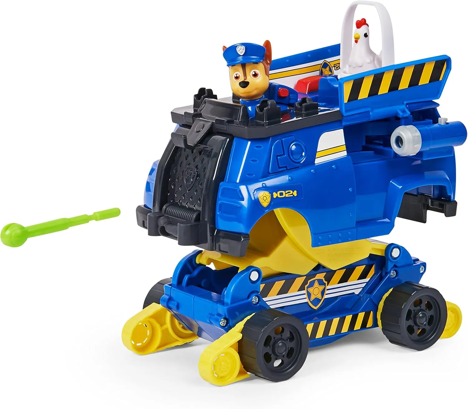 Paw Patrol Chase Rise and Rescue Transforming Toy Car with Action Figures and Accessories, Kids’ Toys for Ages 3 and up