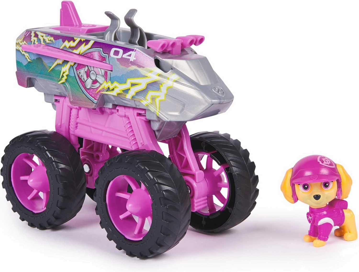 Paw Patrol – Pack Figure Skye Rescue Wheels and Transformable Jet Vehicle Toys – 6069303 – Toys Children 3 Years   – Gift Child 3 Years  