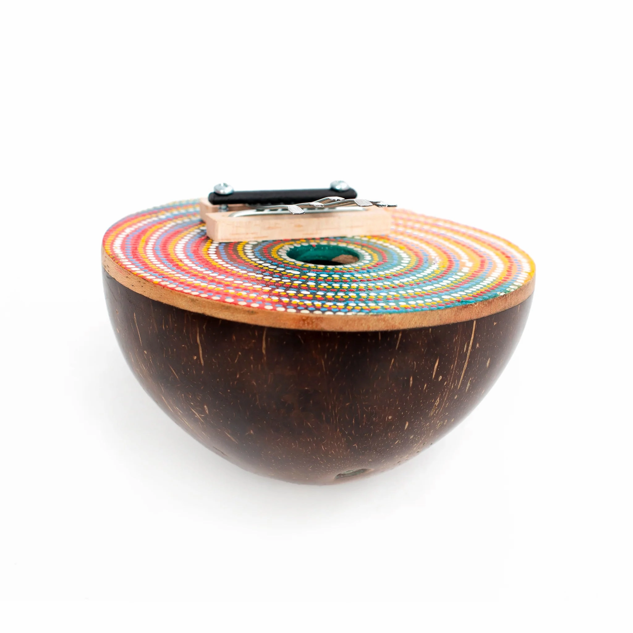 Percussion Plus Honestly Made Coconut painted thumb piano