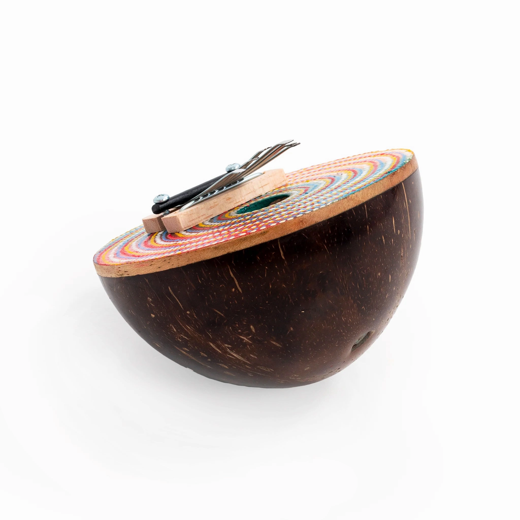 Percussion Plus Honestly Made Coconut painted thumb piano
