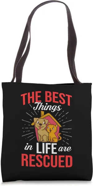 Pet Adoption Animal Rescue Dog Cat Adopt Tote Bag