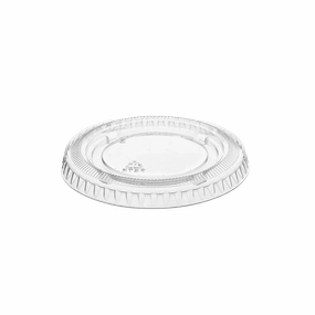 PET Lids for 1 oz Clear PP Portion Cup - Case of 2500