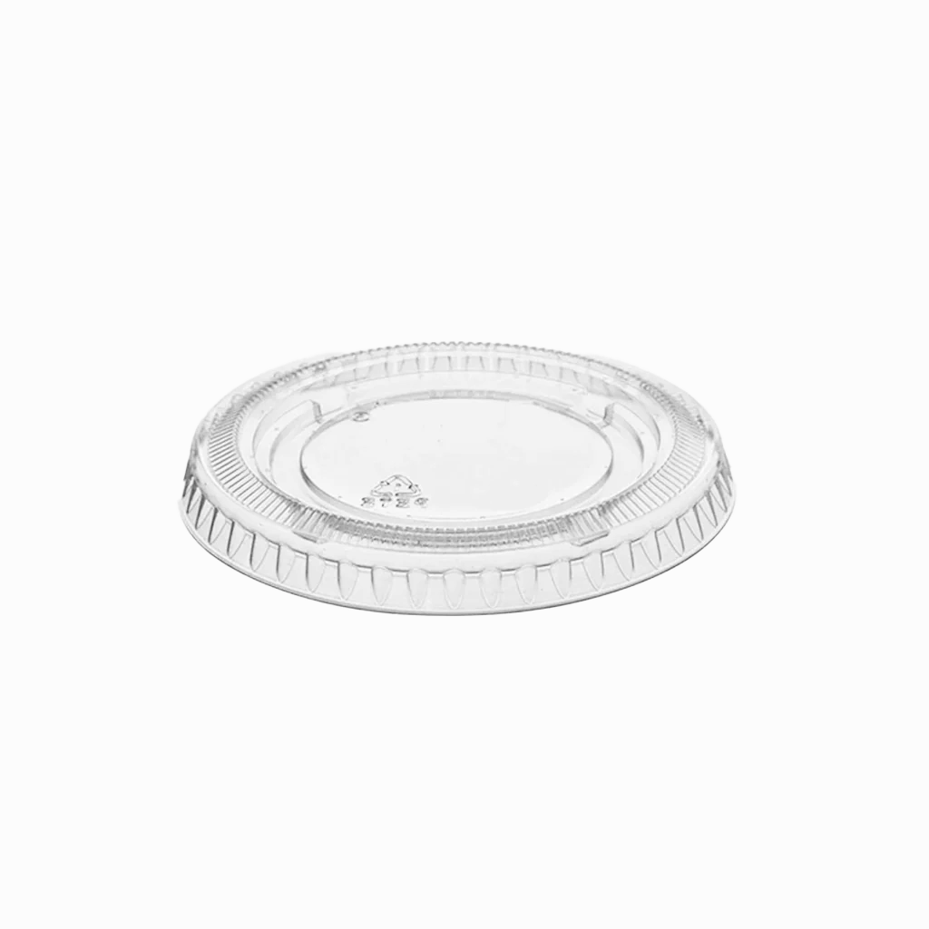 PET Lids for 1 oz Clear PP Portion Cup - Case of 2500