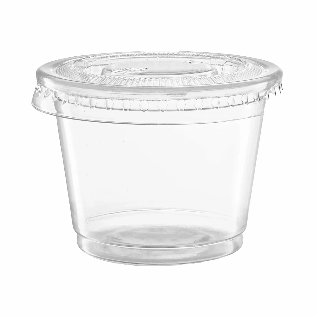 PET Lids for 1 oz Clear PP Portion Cup - Case of 2500