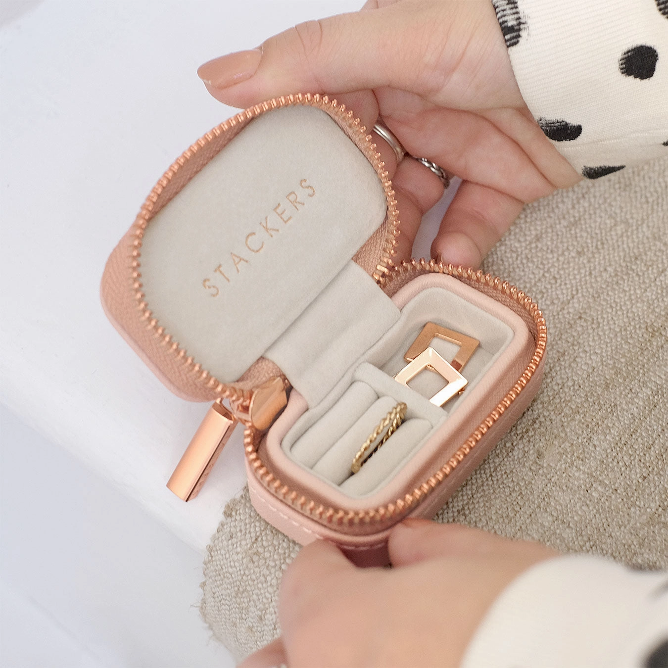 Petite Zipped Jewellery Box