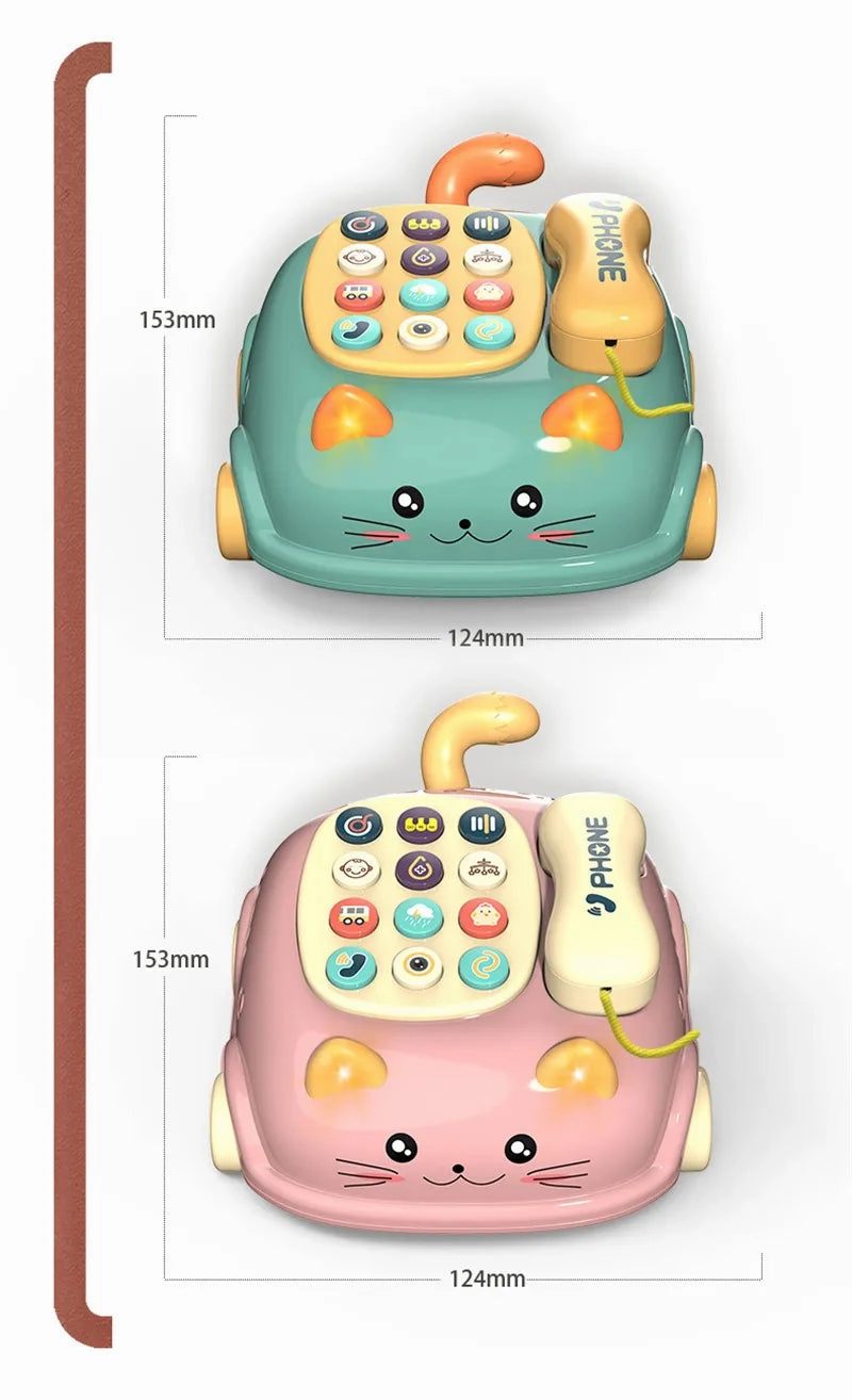 Piano phone toy with music - a smart learning method for babies and young children
