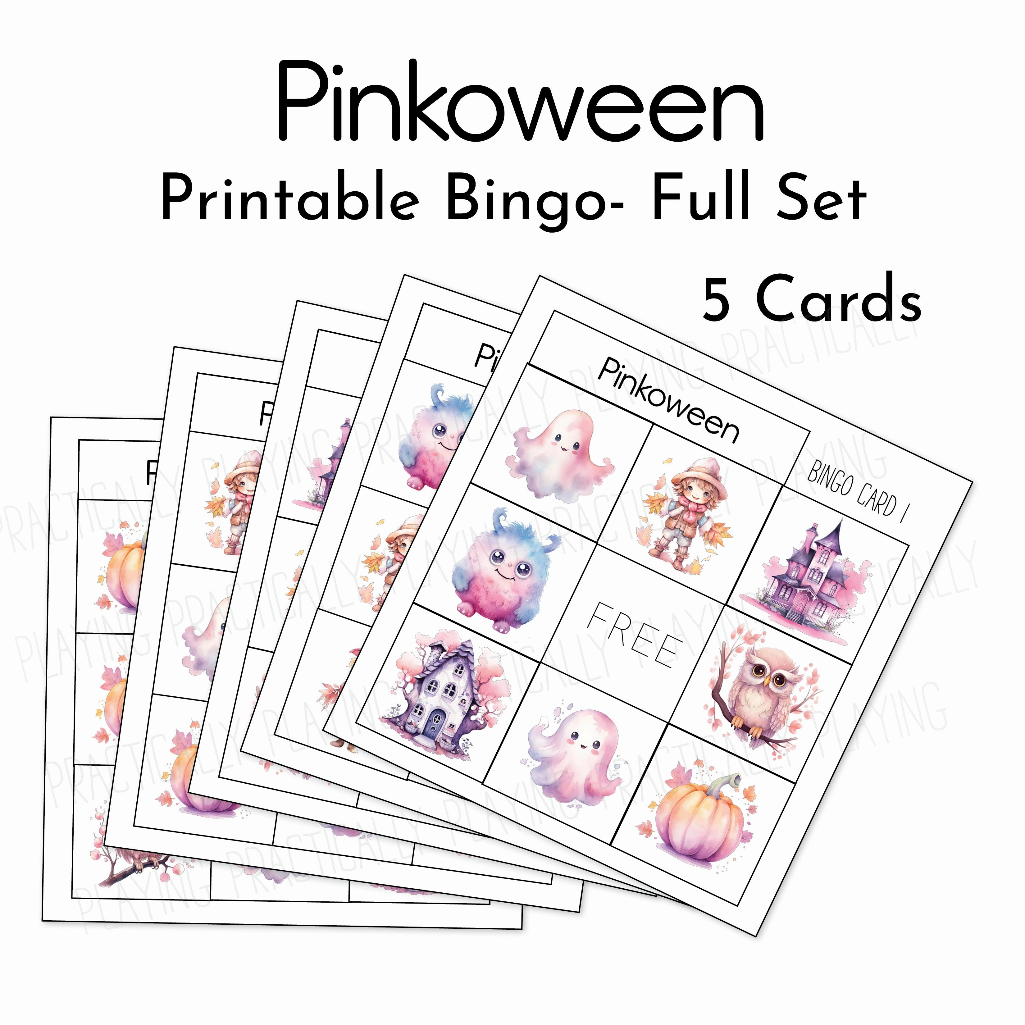Pinkoween Game Essentials Pack: Printable Insert, Game and Loose Parts Pack- VIP ONLY- CRICUT PRINT AND CUT