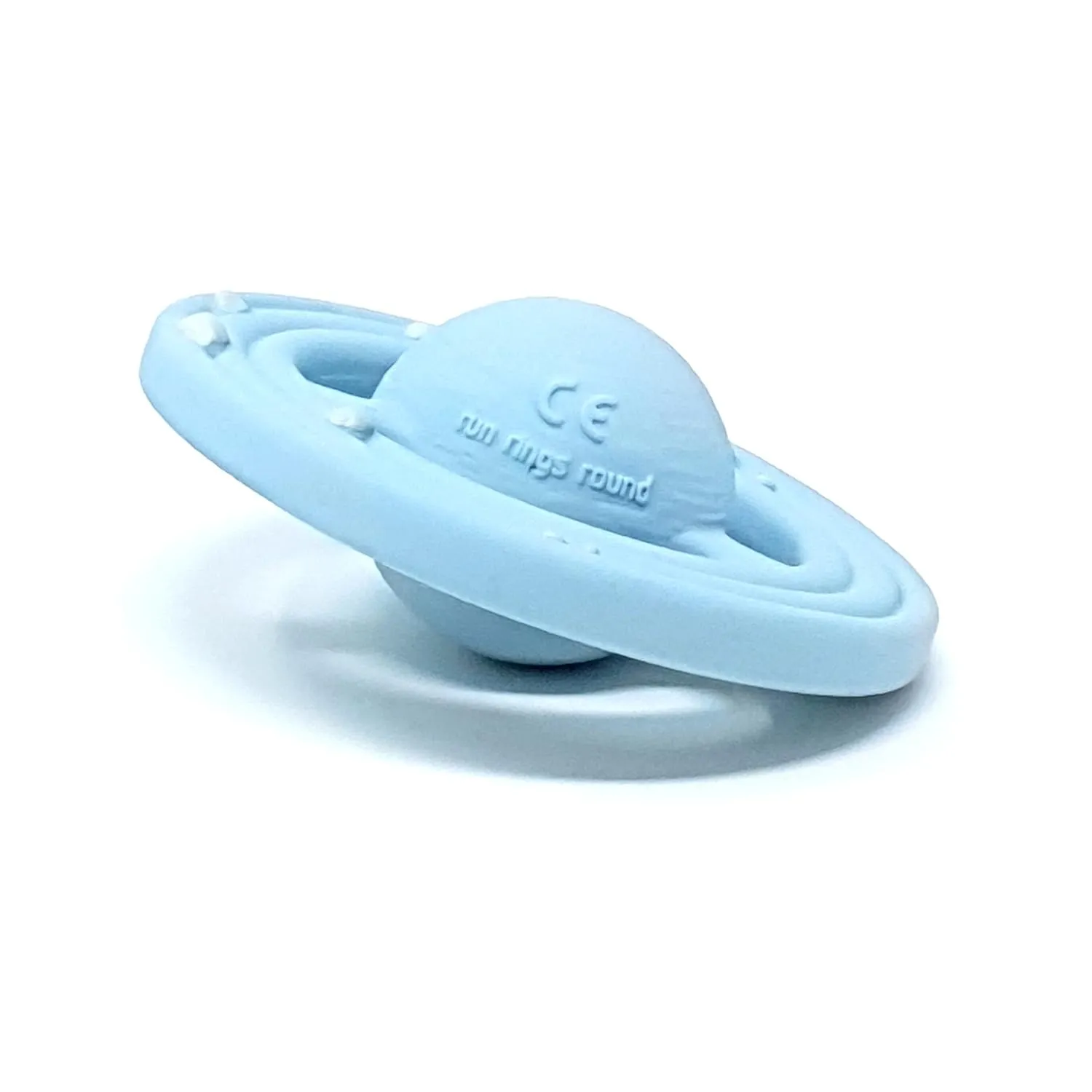 Planet CH3W (Blue) Natural Rubber Baby Toy for Teething, Bath time and Sensory Play
