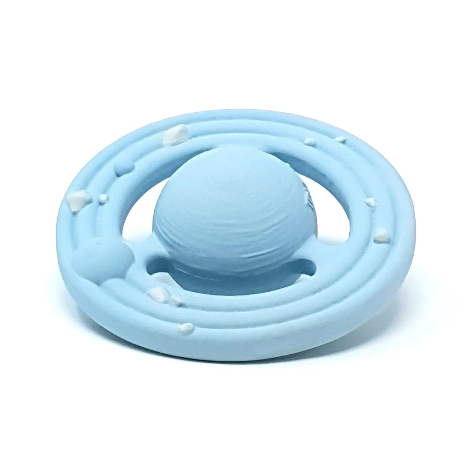 Planet CH3W (Blue) Natural Rubber Baby Toy for Teething, Bath time and Sensory Play