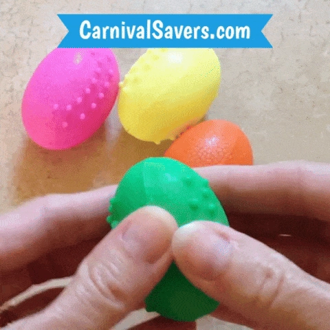 Plastic Eggs with Dino (72/box) 26¢ each