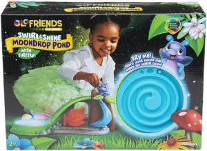 Playskool Glo Friends - Swirl & Shine MoonDrop Pond - Glowing, Musical Pond - Glowing Firefly Toy and Playset - SEL Toy - Ages 2 