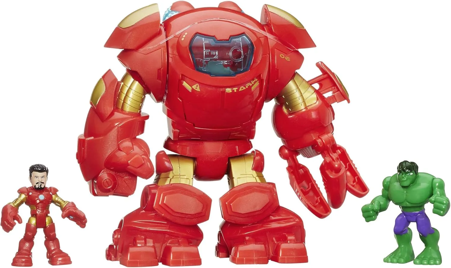 Playskool Heroes Marvel Super Hero Adventures Stark Tech Armor with Tony Stark Figure