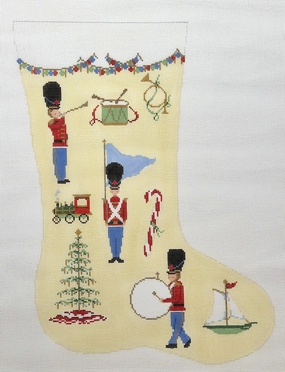 Plum Stitchery #19H Toy Soldier Stocking