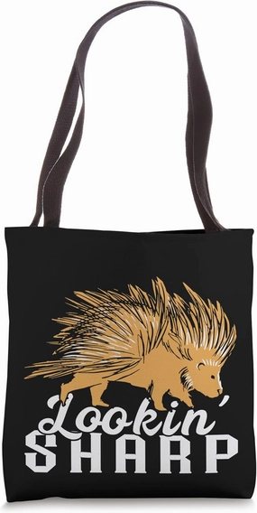 Porcupine Looking Quill Pig Rodent Nature Animal Tote Bag