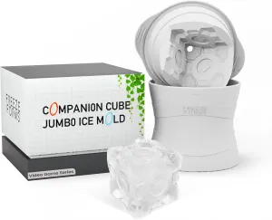 Portal Companion Cube Jumbo Ice Mold - Ultimate Gamers Choice & Portal Fan Essential - Perfect Novelty Gift for Gamers, Video Game Lovers, and Sci-Fi Enthusiasts