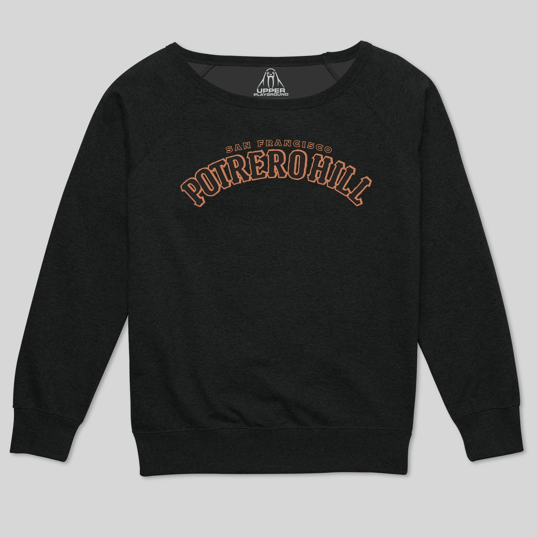 POTRERO DISTRICT WOMEN'S SCOOP NECK SWEATSHIRT